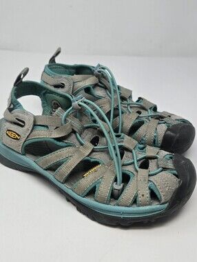 Keen Womens Size 7 Whisper Teal Gray Water Shoes Sandals